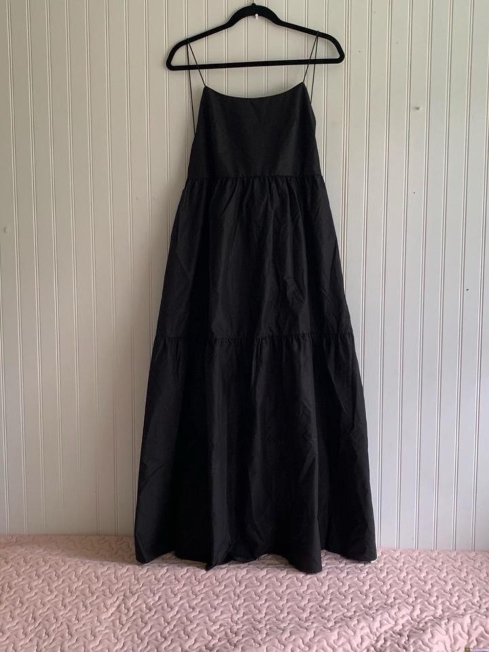 Commense Backless Tiered Maxi Dress Size L NWT
